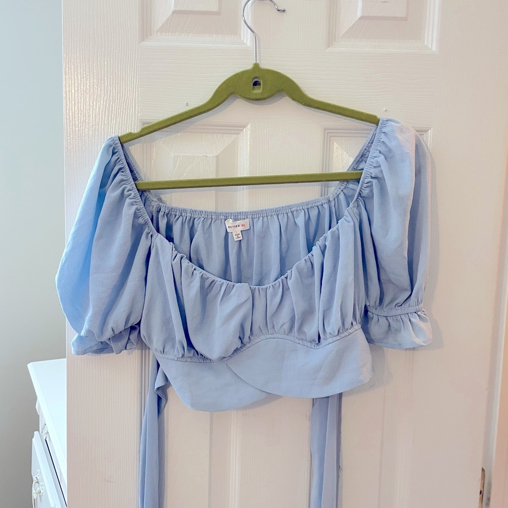 Crop top with wrap around ties